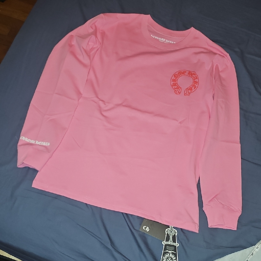 Chrome Hearts Pink Long Sleeve Tee - Picture 2 of 16